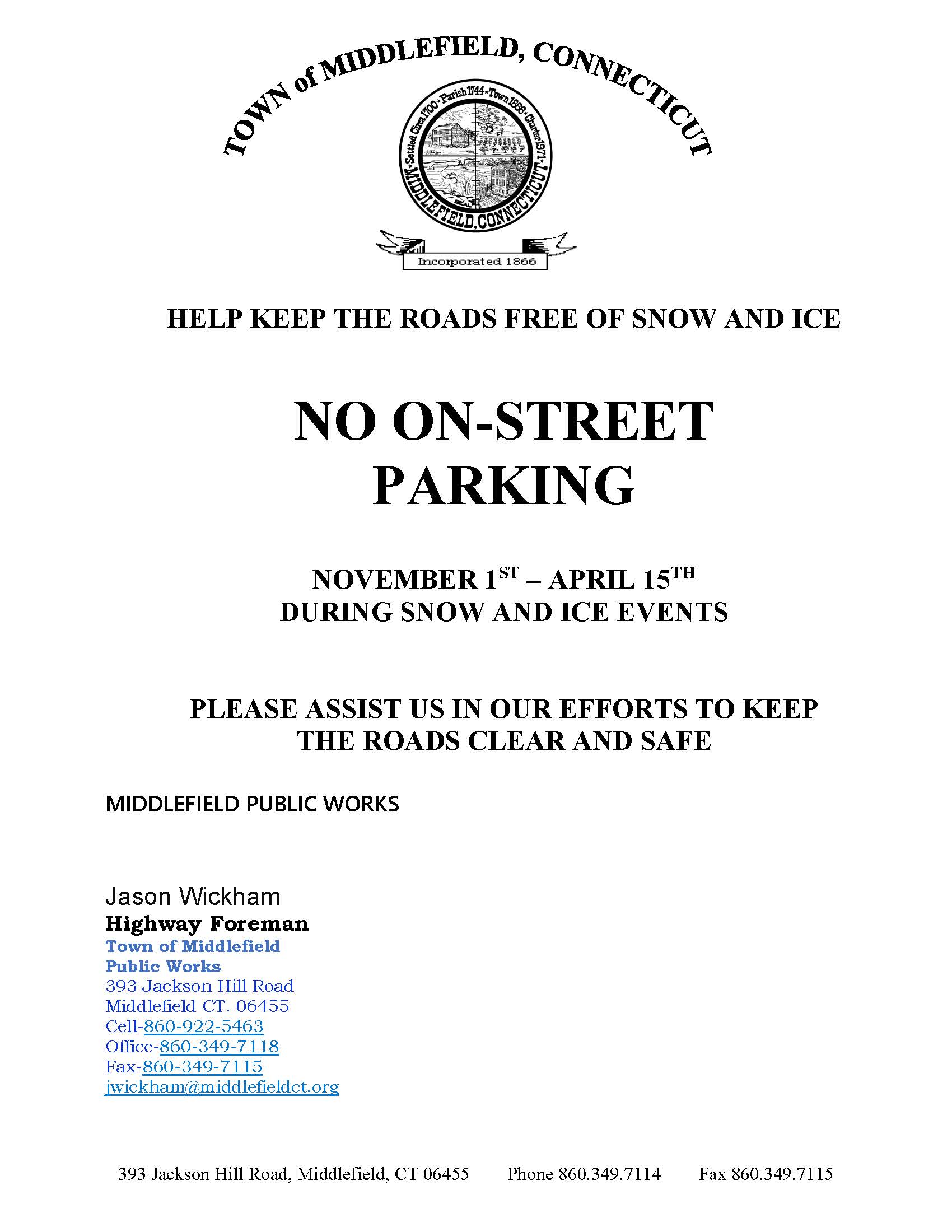 NO ON - STREET PARKING